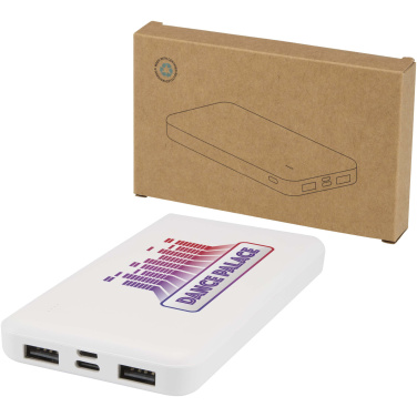 Logo trade mainoslahja kuva: Intan 10 000 mAh:n ja 10 W:n varavirtalähde kierrätetystä muovista
