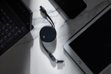 Logo trade mainoslahja kuva: Terra RCS 240W kierrätysalumiini 2 in 1 vetokaapeli