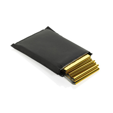 Logo trade liikelahja mainoslahja tuotekuva: Solra hätäpeite RCS-kierrätetystä RPET-pussissa