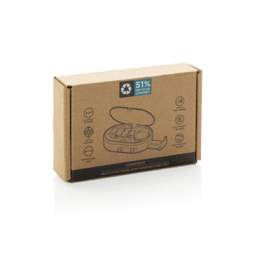 Logotrade mainoslahjat ja liikelahjat tuotekuva: Chargevix RCS -kierrätysmuovinen 60 W lataussetti