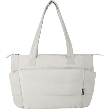 Logo trade mainostuote kuva: Puffer 15,6 tuuman GRS-kierrätetystä materiaalista valmistettu kannettavan tietokoneen laukku, 18 l