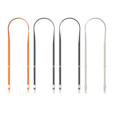 Logotrade liikelahja tuotekuva: Nivo RCS-kierrätetty PET crossbody-kaulanauha