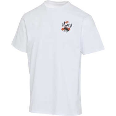 Logo trade liikelahja kuva: Lucas ylisuuri unisex-t-paita 280 g/m2:n OCS-sertifioitu 