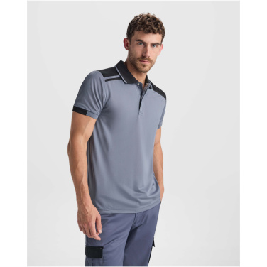 Logotrade mainoslahjat kuva: Samurai antibakteerinen lyhythihainen unisex-poolopaita 160 g/m2