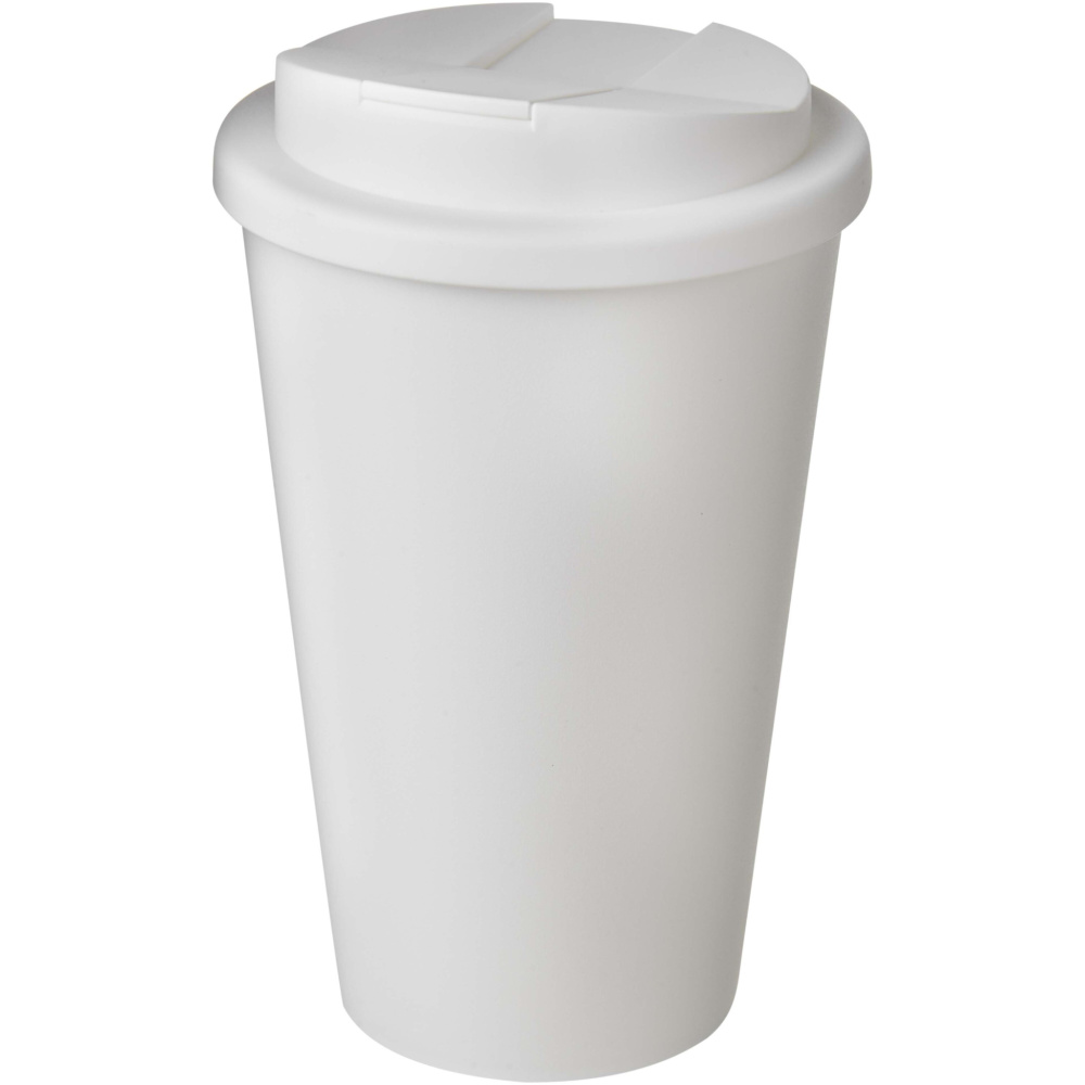 Logotrade mainostuote tuotekuva: Brite-Americano® POP 350 ml eristetty muki, jossa on roiskesuojattu kansi
