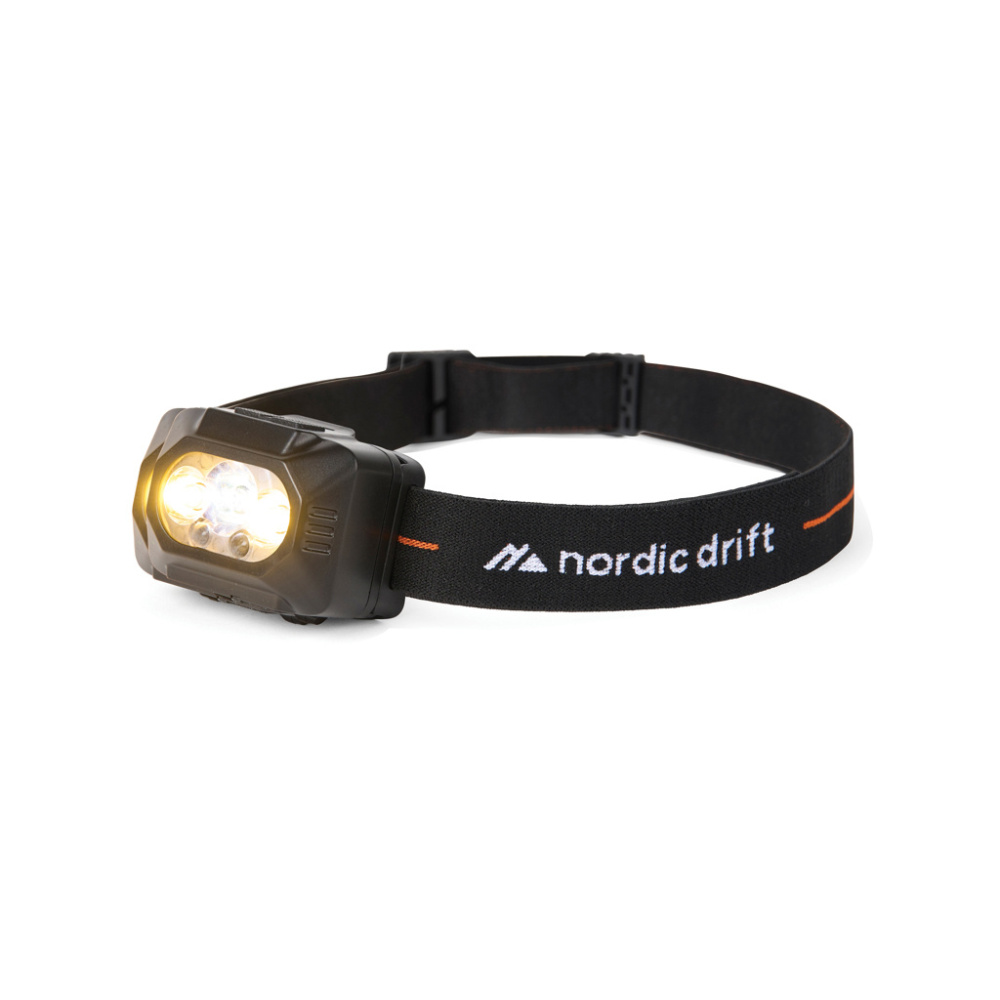 Logotrade mainoslahja tuotekuva: Nordic Drift Everest -kaksoisakkuinen otsalamppu