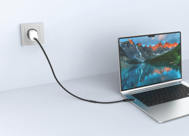 Logotrade mainoslahja ja liikelahja kuva: Arc RCS 60W 120 cm 2-in-1 fast charging cable