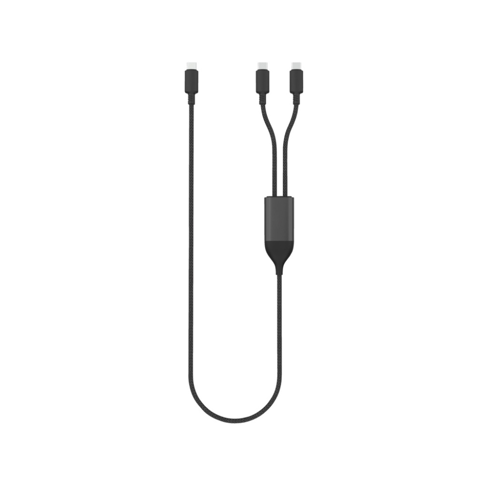 Logotrade liikelahja tuotekuva: Terra 100 W RCS -kaapeli, kaksi USB-C-liitäntää