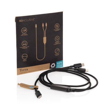 Logo trade liikelahja kuva: Terra 100 W RCS -kaapeli, kaksi USB-C-liitäntää