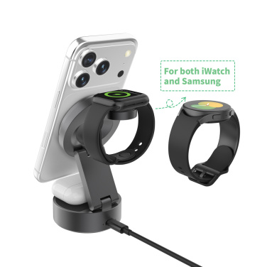 Logotrade mainoslahja tuotekuva: Quantum RCS 25 W:n huippunopea langaton 3-in-1-laturi