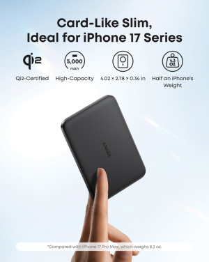 Logo trade liikelahjat tuotekuva: Anker Nano MagGo 5K -langaton varavirtalähde