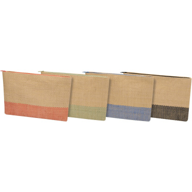 Logotrade mainostuote tuotekuva: Rhythm vetoketjullinen pussi, olkipaperia, 3 l
