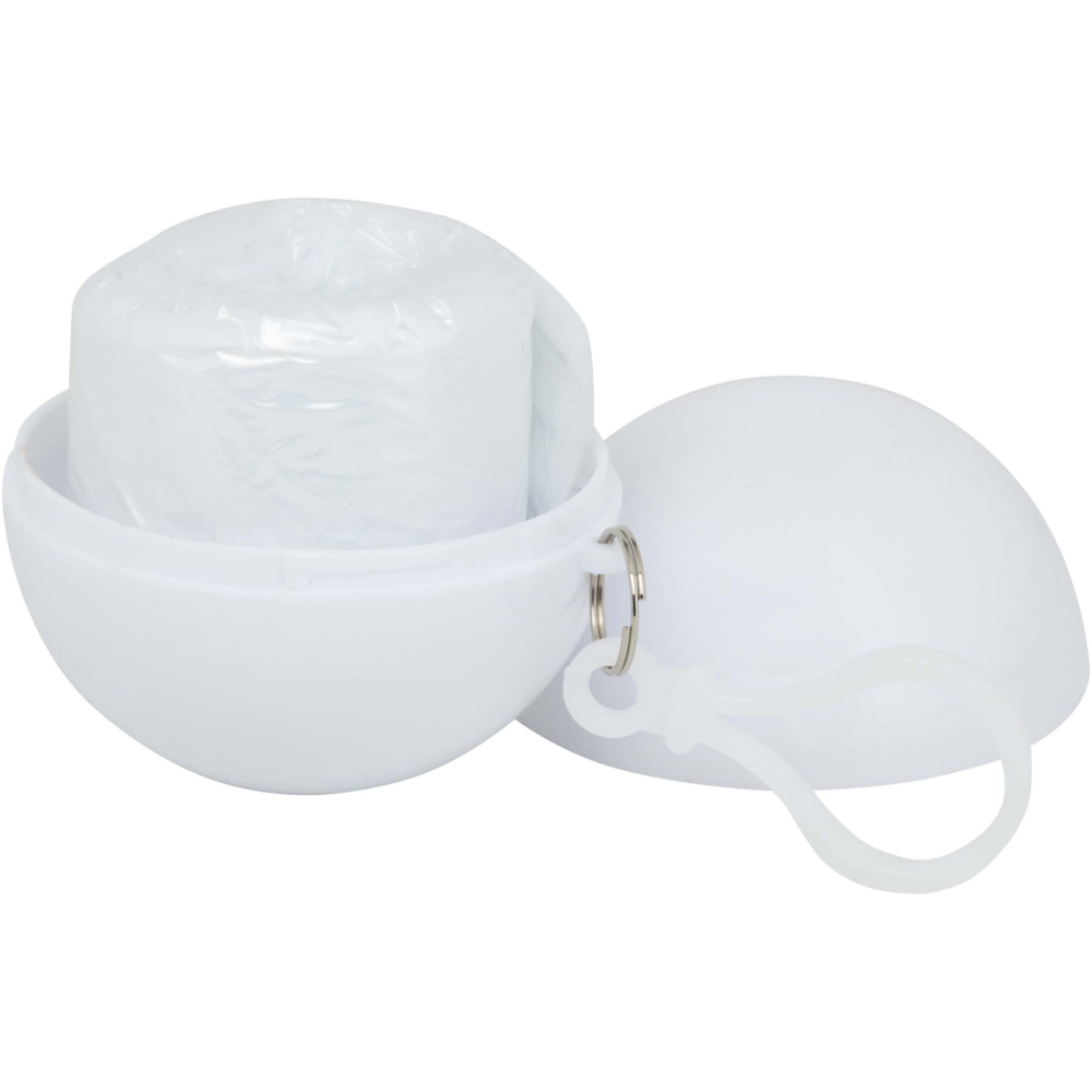 Logotrade liikelahjat kuva: FOG poncho pyöreässä muovipakkauksessa karabiinihaalla