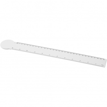 Logotrade reklaminės dovanos nuotrauka: Tait 30 cm apskritimo formos perdirbto plastiko liniuotė