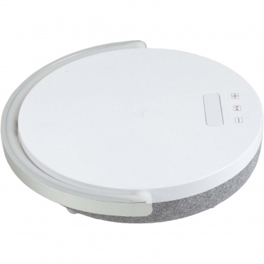Logotrade dovana nuotrauka: Prixton 4-in-1 10W Bluetooth® garsiakalbis su LED apšvietimu ir belaidžio įkrovimo baze