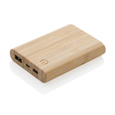 Logotrade verslo dovanos nuotrauka: Bambuko 5000 mAh maitinimo blokas