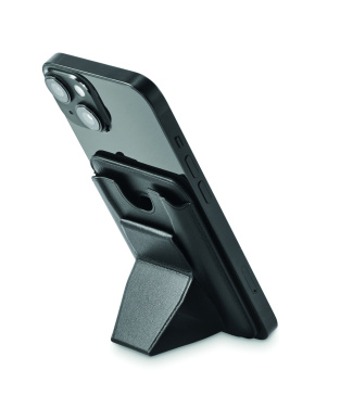 Logotrade dovana nuotrauka: Magnetinis PU kortelių laikiklis