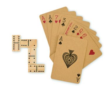 Logotrade verslo dovanos nuotrauka: Domino ir kortų rinkinys
