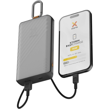 Logotrade reklaminiai produktai nuotrauka: „Xtorm XG2S101 Go2“ 10 000 mAh 15 W saulės energija varoma išorinė baterija su apšvietimu