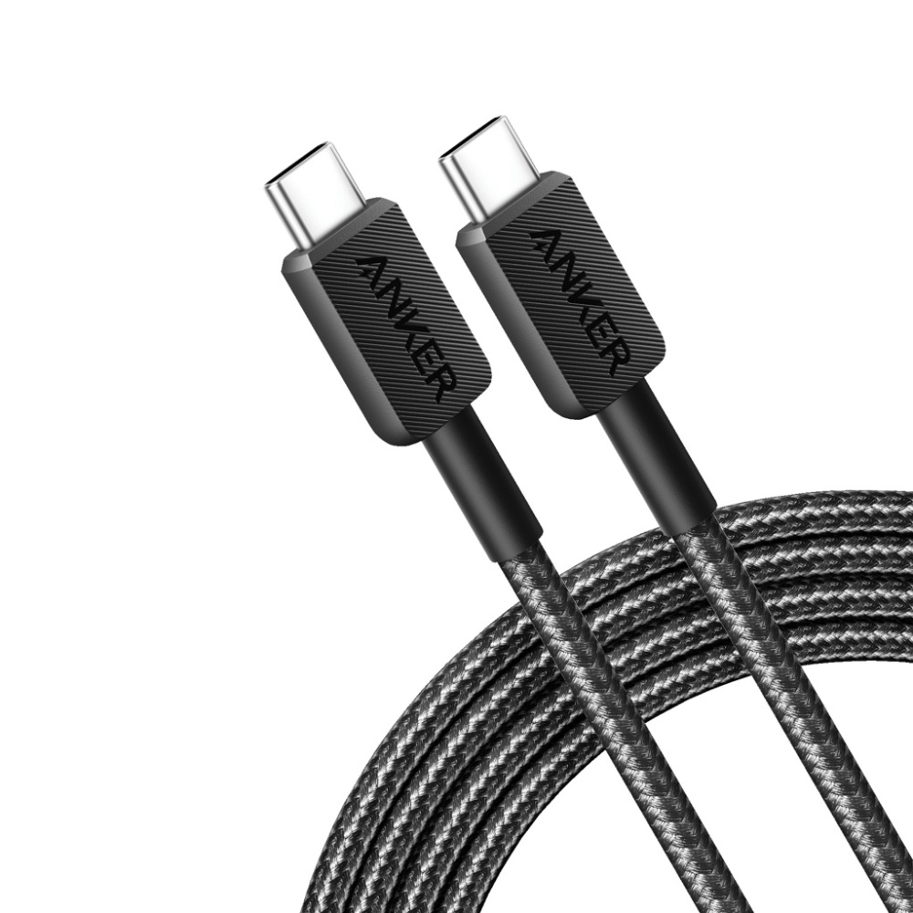 Logotrade verslo dovanos nuotrauka: „Anker“ USB-C–USB-C laidas, 1,8 metro, 60 W