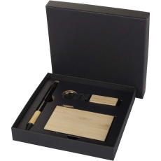 „Minka RCS“ perdirbto aliuminio rutulinio rašiklio, raktų pakabuko ir RFID kortelių dėklo dovanų rinkinys