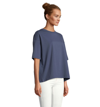 Logotrade verslo dovanos nuotrauka: BOXY WOMEN OVERSIZE MARŠKINĖLIAI