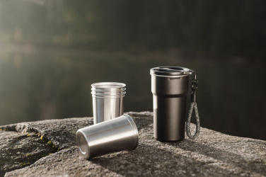 Logotrade reklaminės dovanos nuotrauka: VINGA Parks RCS SS puodeliai, 4 vnt., 250 ml