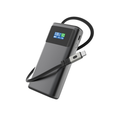 Logotrade firminės dovanos nuotrauka: „Quantum RCS“ itin greita PD45W 10 000 mAh išorinė baterija su ekranu