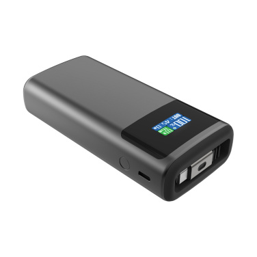 Logotrade reklaminės dovanos nuotrauka: „Quantum RCS“ itin greita PD45W 10 000 mAh išorinė baterija su ekranu