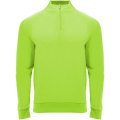 Epiro ilgomis rankovėmis unisex megztinis su užtrauktuku, Fluoro žalia