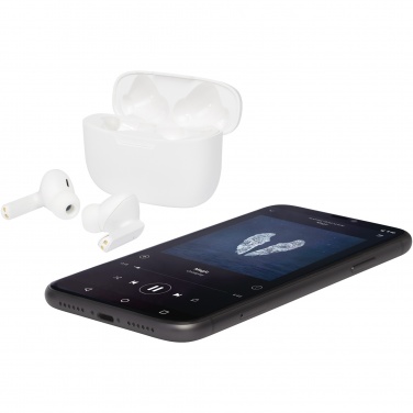 Logotrade ziemassvētku dāvanas foto: Essos 2.0 True Wireless automātiskās savienošanas austiņas ar korpusu