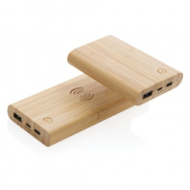 Logotrade biznesa dāvanas foto: Bambusa 5000 mAh jaudas banka