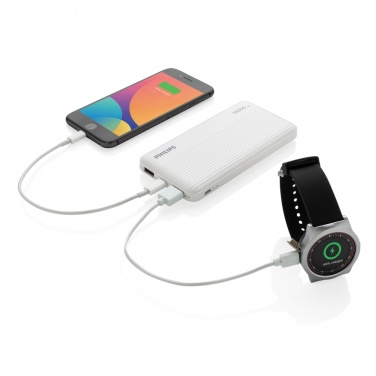 Logotrade ziemassvētku dāvanas foto: Philips 10 000 mAh plānā jaudas banka