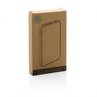 Logotrade Ideja dāvanas foto: RCS pārstrādāta plastmasa 5000 mAh Powerbank