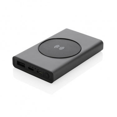Logotrade ziemassvētku dāvanas foto: Terra RCS pārstrādāta alumīnija 5000 mAh jaudas banka 5W bezvadu