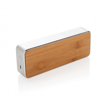 Logotrade korporatīvās dāvanas foto: Nevada Bamboo 3W bezvadu skaļrunis