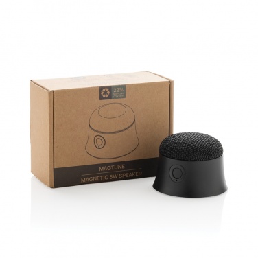 Logotrade biznesa dāvanas foto: Magtune RCS pārstrādāta plastmasas magnētiskais 5W skaļrunis
