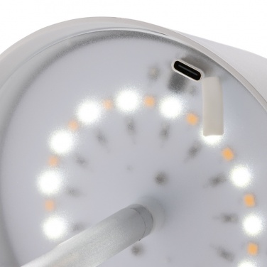 Logotrade dāvanas foto: Pure Glow RCS usb uzlādējama pārstrādāta plastmasas galda lampa