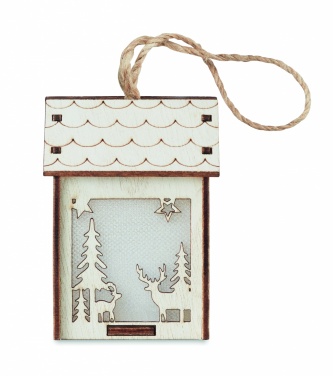 Logotrade Ideja dāvanas foto: MDF māja ar gaismu