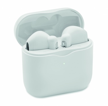 Logotrade dāvanas foto: TWS austiņas ar uzlādes bāzi