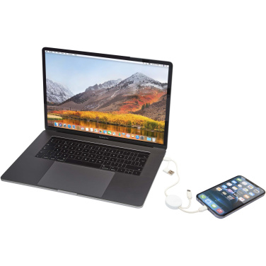 Logotrade korporatīvās dāvanas foto: Citala 5-in-1 pārstrādāta plastmasas 30 cm datu sinhronizācija un 27W ātrās uzlādes kabelis