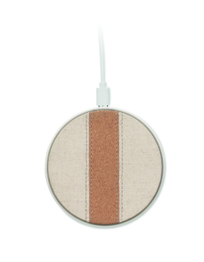 Logotrade ziemassvētku dāvanas foto: Korķa bezvadu lādētājs 15W