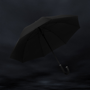 Logotrade korporatīvās dāvanas foto: Swiss Peak Vero Aware™ RPET 25 collu lietussargs ar greznu rokturi