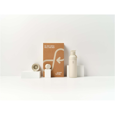 Logotrade korporatīvās dāvanas foto: Okeāna pudele 500 ml 3-in-1 dāvanu komplekts