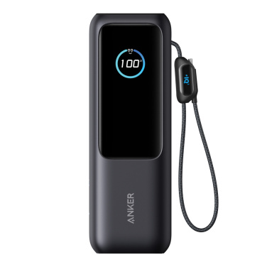 Logotrade korporatīvās dāvanas foto: Anker Power Bank 25.000 mAh 165W, iebūvēts izvelkams kabelis