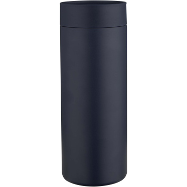 Logotrade biznesa dāvanas foto: Illuminate 650 ml RCS pārstrādāta dubultsienu nerūsējošā tērauda ūdens pudele ar 3 daļu vāku komplektu