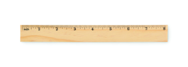 Logotrade biznesa dāvanas foto: Koka lineāls 20 cm