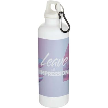 Logotrade biznesa dāvanas foto: Oregon 750 ml vienkrāsaina RCS pārstrādātas plastmasas ūdens pudele ar karabīni