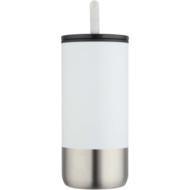 Logotrade ziemassvētku dāvanas foto: Grayson 480 ml RCS pārstrādāta termokrūze ar salmiņu