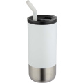 Grayson 480 ml RCS pārstrādāta termokrūze ar salmiņu, Balts